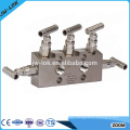 High pressure NPT double flange 5-valve group